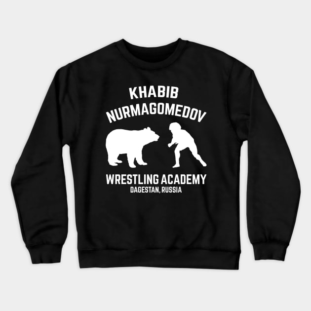 Khabib Nurmagomedov Wrestling Academy Bear Crewneck Sweatshirt by MMAMerch